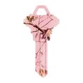 Hillman Hillman 5933791 RealTree Pink House & Office Universal Key Blank for Single Sided - Case of 6 5933791